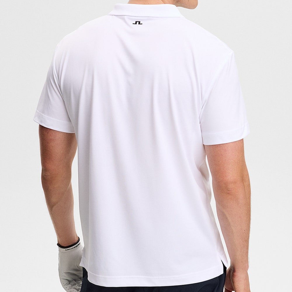 J.Lindeberg Golf Shirt - Lionel Regular Fit - White AW26