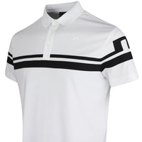 J.Lindeberg Golf Shirt - Mads Regular Fit - White PS26