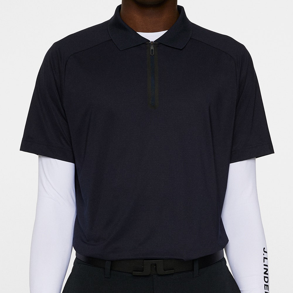 J.Lindeberg Golf Shirt - Nero Regular Fit - JL Navy AW25