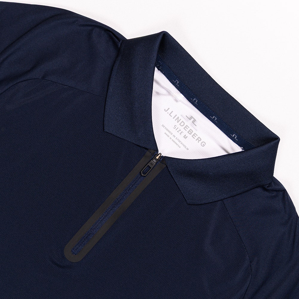 J.Lindeberg Golf Shirt - Nero Regular Fit - JL Navy AW25