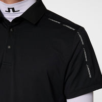 J.Lindeberg Golf Shirt - Pontus Regular Fit - Black AW25