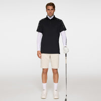 J.Lindeberg Golf Shirt - Pontus Regular Fit - Black AW25