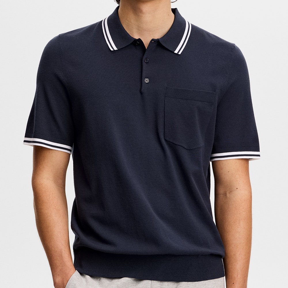 J.Lindeberg Golf Shirt - Ramon Knit SS Regular Fit - JL Navy SS26