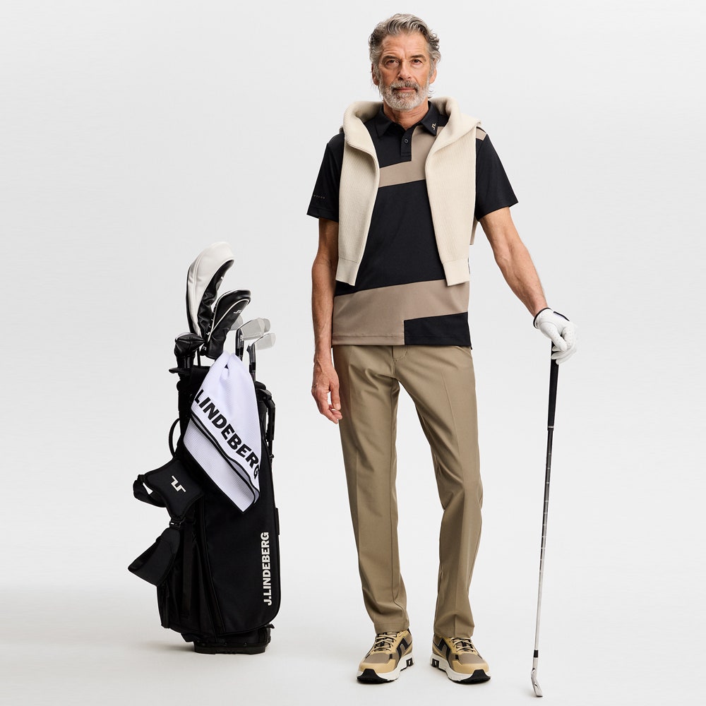 J.Lindeberg Golf Shirt - Sidd Reg. Fit Polo - Brindle AW26