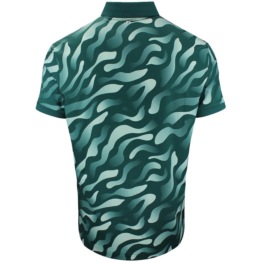 J.Lindeberg Golf Shirt - Tour Tech Print Reg. Fit - BF Forest AW26