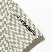 J.Lindeberg Golf Shirt - Tour Tech Print Reg. Fit - BS Brindle SS26