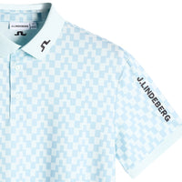 J.Lindeberg Golf Shirt - Tour Tech Print Reg. Fit - BS Skylight SS26