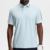 J.Lindeberg Golf Shirt - Tour Tech Print Reg. Fit - BS Skylight SS26