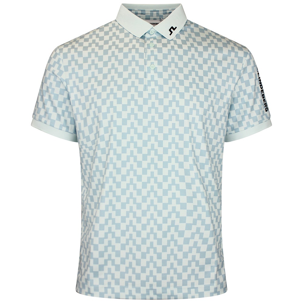 J.Lindeberg Golf Shirt - Tour Tech Print Reg. Fit - BS Skylight SS26