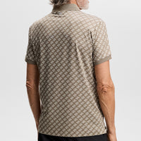 J.Lindeberg Golf Shirt - Tour Tech Print Reg. Fit - CJS Brindle AW26