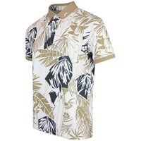 J.Lindeberg Golf Shirt - Tour Tech Print Reg. Fit - Grove Kelp SH26