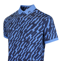 J.Lindeberg Golf Shirt - Tour Tech Print Reg. Fit - Oak Federal SS26