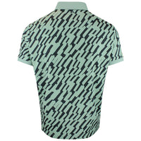 J.Lindeberg Golf Shirt - Tour Tech Print Reg. Fit - Oak Green SS26