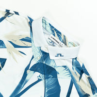 J.Lindeberg Golf Shirt - Tour Tech Print Reg. Fit - P. Skylight SS26