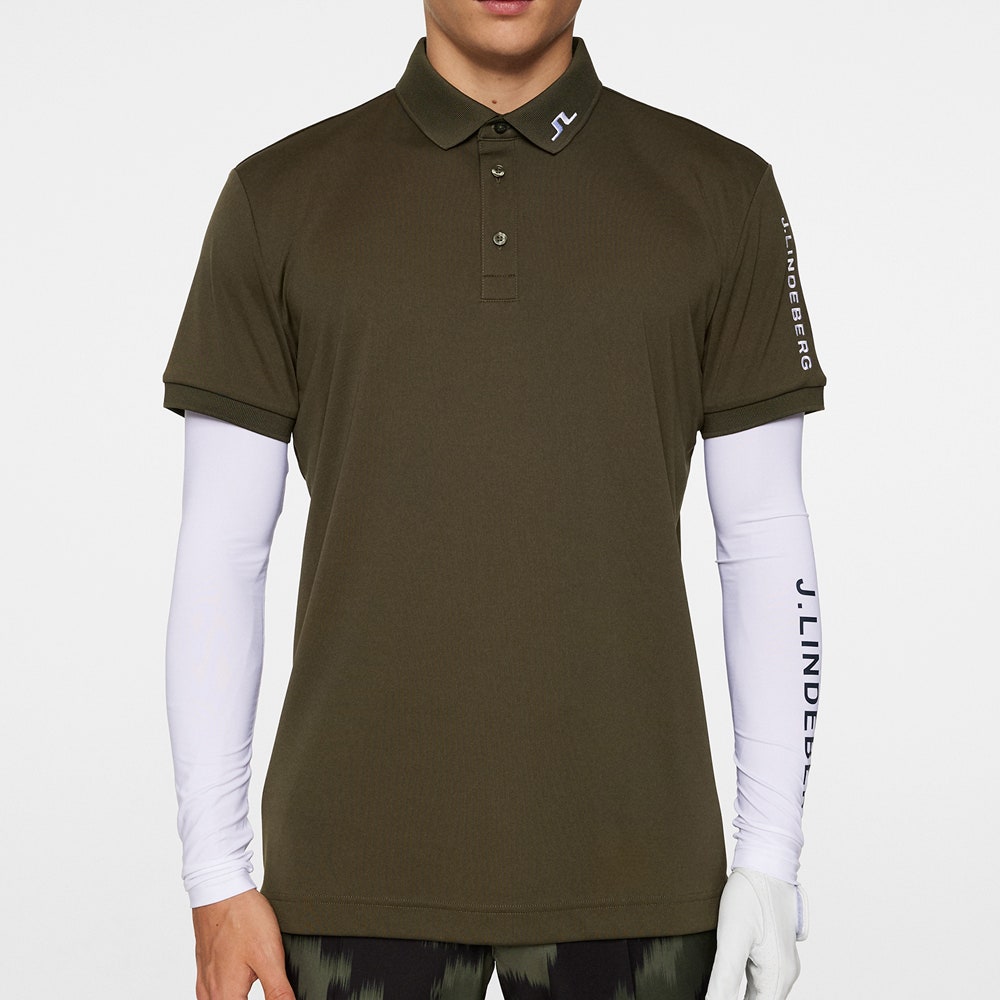 J.Lindeberg Golf Shirt - Tour Tech Regular Fit - Forest Green AW25