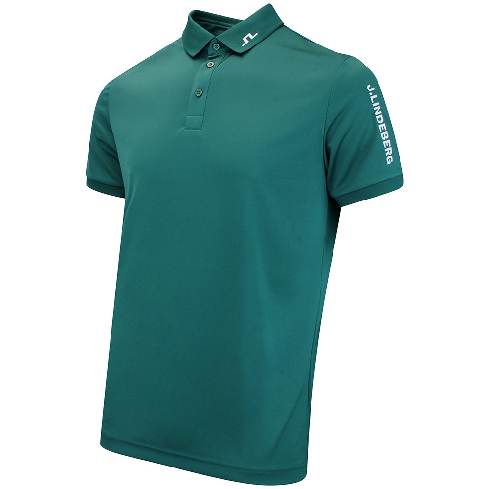 J.Lindeberg Golf Shirt - Tour Tech Slim Fit - Forest Biome AW26