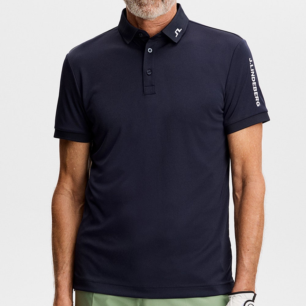 J.Lindeberg Golf Shirt - Tour Tech Slim Fit - JL Navy SS26