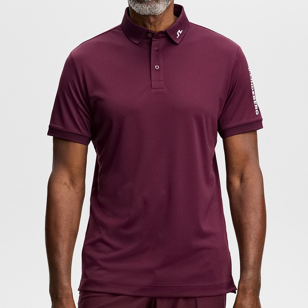J.Lindeberg Golf Shirt - Tour Tech Slim Fit - Winetasting AW26