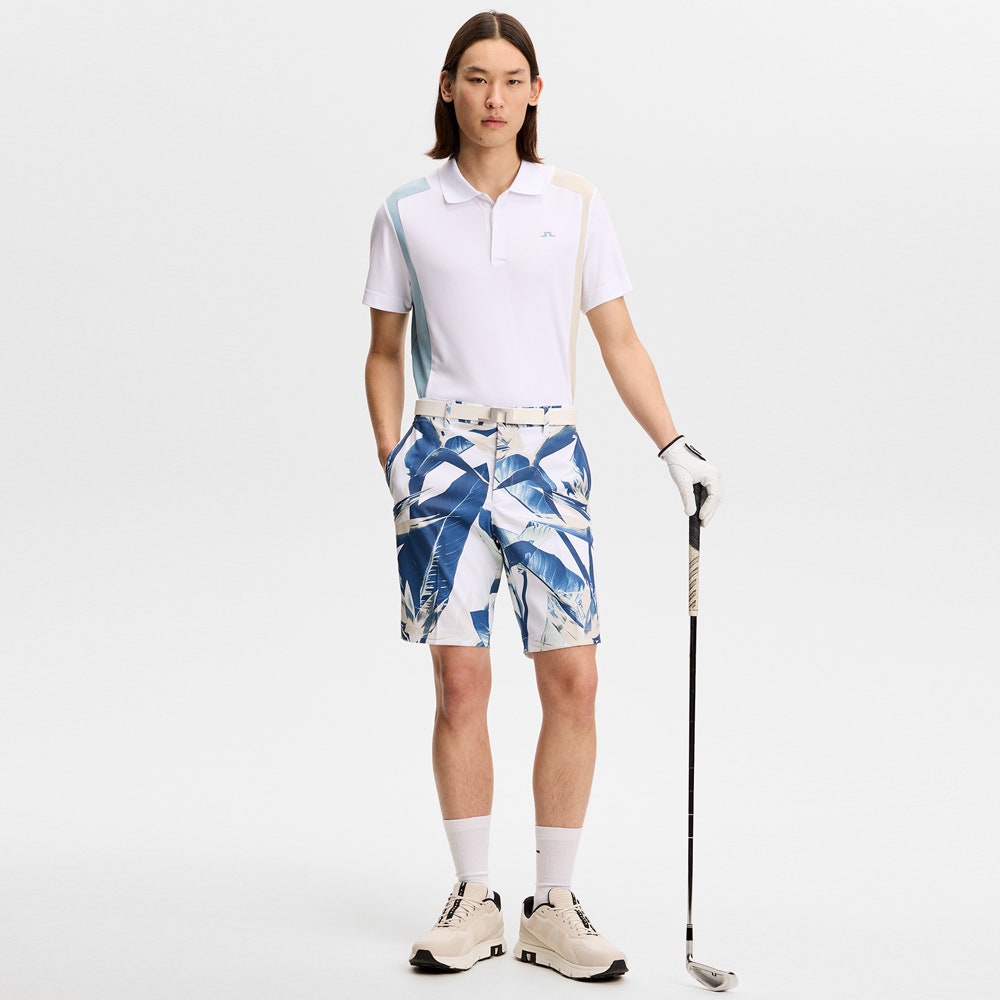 J.Lindeberg Golf Shorts - Eloy Print 10" - Paradise Skylight SS26