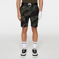 J.Lindeberg Golf Shorts - Eloy Print - Warp Forest AW25