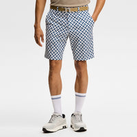 J.Lindeberg Golf Shorts - Vent Print 9" - LE White SH26