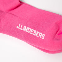J.Lindeberg Golf Socks - 30Y Kameron Crew Length - Azalea Pink SH26