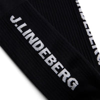 J.Lindeberg Golf Socks - Drive Crew Length - Black SS26