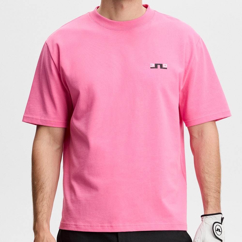 J.Lindeberg Golf T-Shirt - 30Y Hale Tee - Azalea Pink SH26