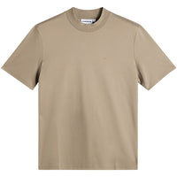 J.Lindeberg Golf T-Shirt - Ace Mock Neck Tee - Brindle AW26