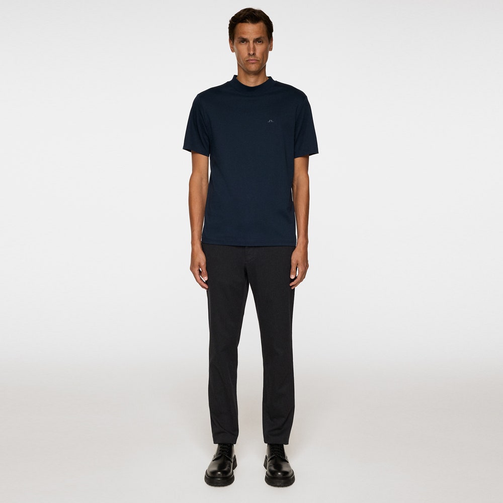 J.Lindeberg Golf T-Shirt - Ace Mock Neck Tee - JL Navy AW25