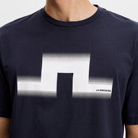 J.Lindeberg Golf T-Shirt - Alpha Graphic Tee - JL Navy SS26