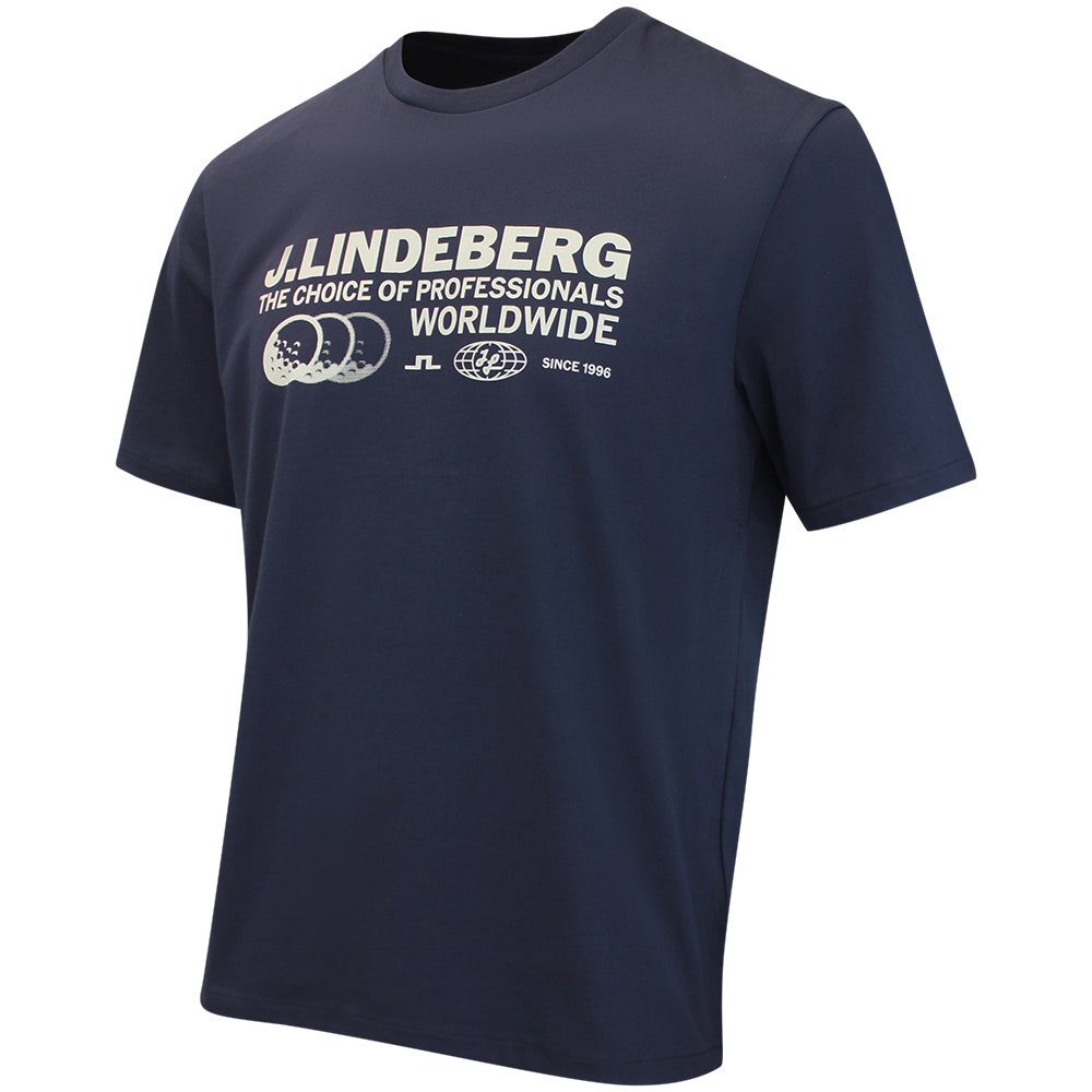 J.Lindeberg Golf T-Shirt - Alpha Pro Graphic Tee - JL Navy AW26