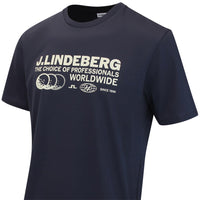 J.Lindeberg Golf T-Shirt - Alpha Pro Graphic Tee - JL Navy AW26
