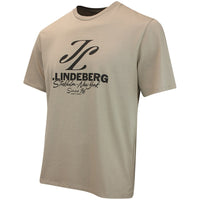J.Lindeberg Golf T-Shirt - Alpha Stockholm Graphic Tee - Brindle AW26