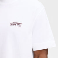 J.Lindeberg Golf T-Shirt - Bennett Heavy Tee - White AW26