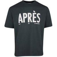 J.Lindeberg Golf T-Shirt - Hale Après Golf Tee - Black Charcoal PS26