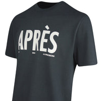 J.Lindeberg Golf T-Shirt - Hale Après Golf Tee - Black Charcoal PS26