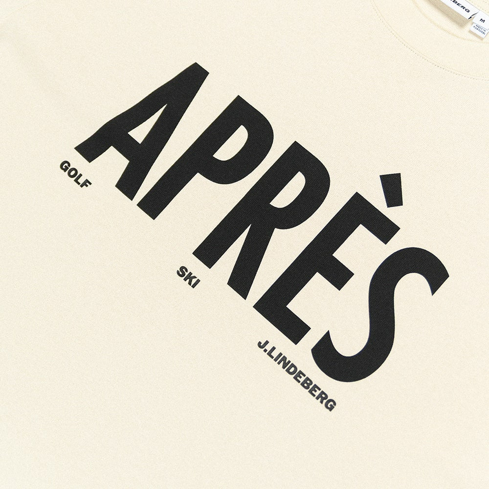 J.Lindeberg Golf T-Shirt - Hale Après Golf Tee - Moonbeam PS26
