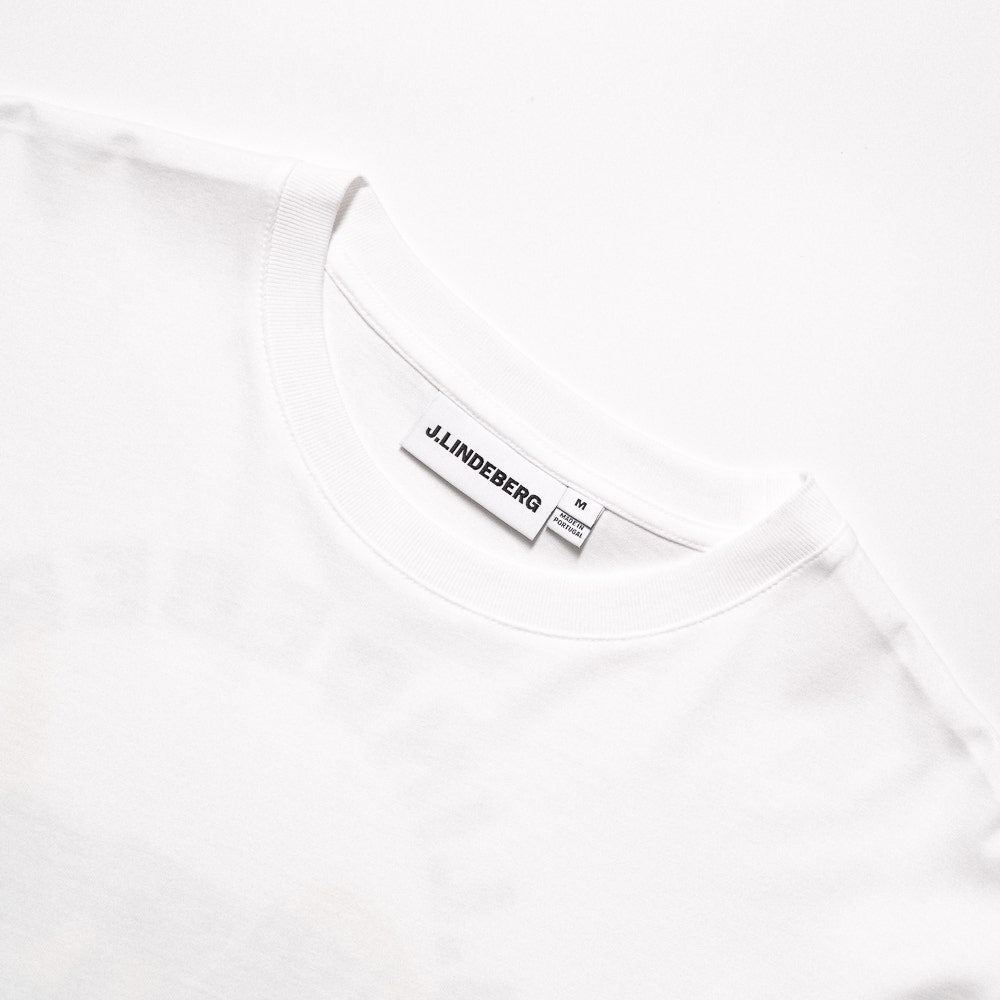 J.Lindeberg Golf T-Shirt - Parcie Tour Tee - White SS26
