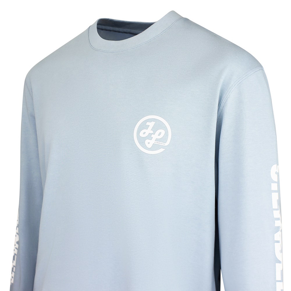 J.Lindeberg Golf T-Shirt - Walsh LS Print Tee - Forget-Me-Not SS26