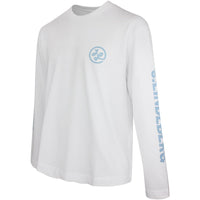 J.Lindeberg Golf T-Shirt - Walsh LS Print Tee - White SS26