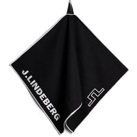 J.Lindeberg Golf Towel - JL Microfibre - Black SS26