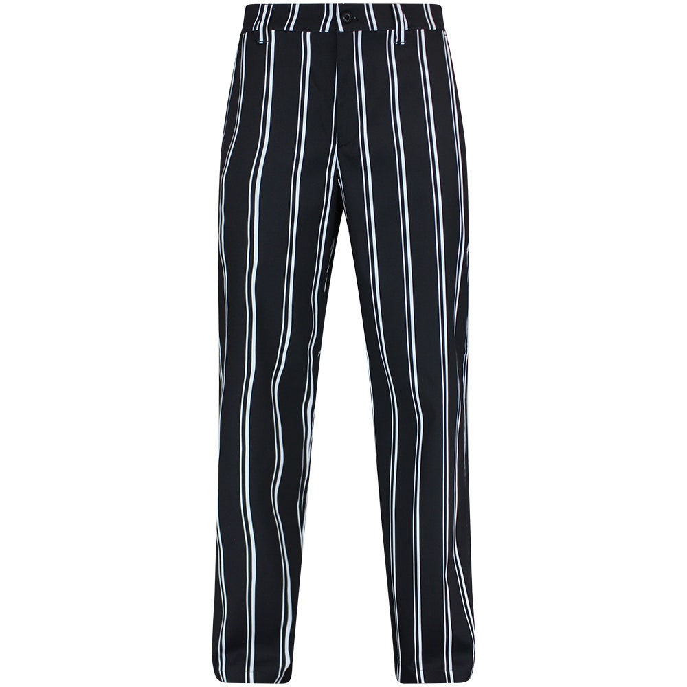 J.Lindeberg Golf Trousers - 30Y Devyn Stripe Pant - Black SH26