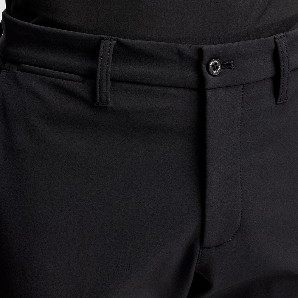 J.Lindeberg Golf Trousers - Ellott Bonded Fleece Pant - Black AW26
