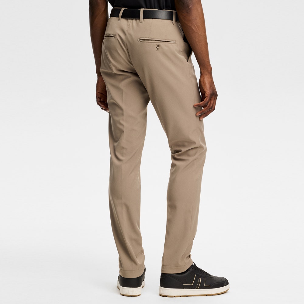 J.Lindeberg Golf Trousers - Ellott Bonded Fleece Pant - Brindle AW26