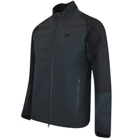 J.Lindeberg Waterproof Golf Jacket - Mateo 3L Pro FZ - Black AW25