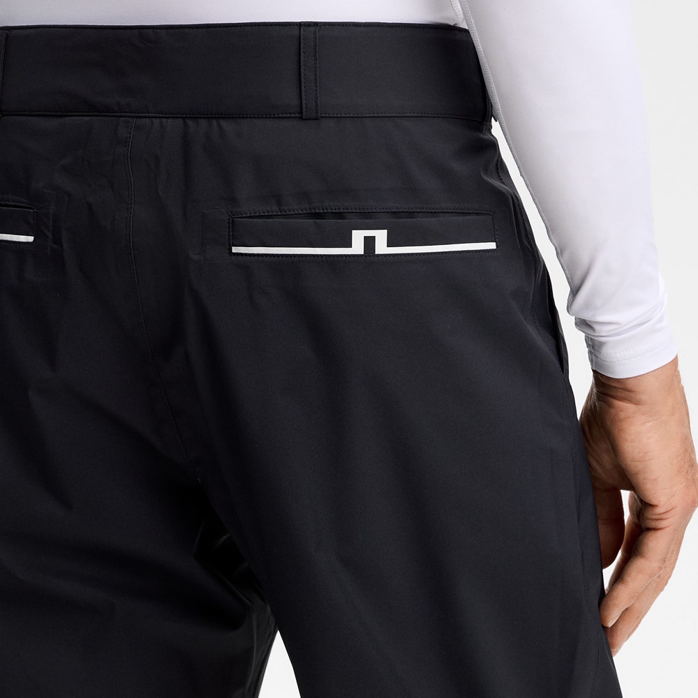 J.Lindeberg Waterproof Golf Trousers - Shay Rain Pant - Black AW26