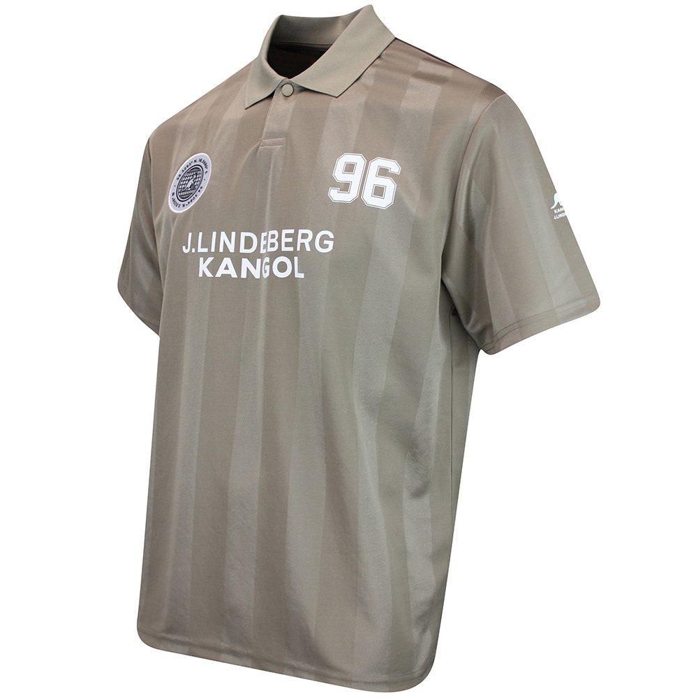 J.Lindeberg x Kangol Golf Shirt - Paul Ftbl Jersey - V. Khaki PF25