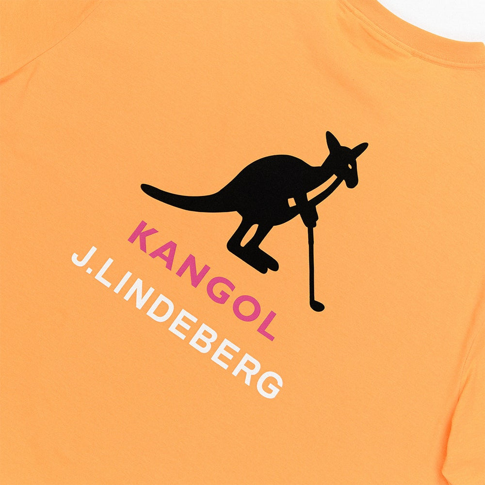 J.Lindeberg x Kangol Golf T-Shirt - Davie Tee - Mock Orange PF25