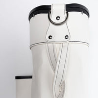 Jones Golf Bag - Original SE PU Single Strap - White Stripeshow 2026